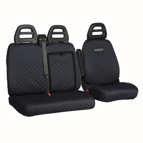 UNION Coprisedili su misura per FIAT DOBLO' 3 POSTI 3 SEDILI DIVISI. Tessuto di alta qualità, resistente e lavabile. Made in Italy.