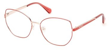 MAX&Co. Brillengestell (Model MO5140) für Damen, Rund, gefertigt aus Metall (inklusive Brillenetui)