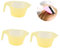 BELLIFFY 3piezas Tazón Para Mezcla De Color De Cabello De Tazón Para Tinte De Cabello Resistente y Lavable Herramienta Para Salones y Uso Personal Amarillo