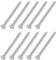 sourcing map 500Pcs Small Hardware Nails, 1.3 x 20mm Carbon Steel Round Head Nail Common Finishing Nail for Household Woodworking Picture Hanging DIY Projects, Silver Grey