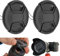 2 Pack | Ersatz Objektivdeckelabdeckung für Kameraobjektive | Schutzkappe mit Trageschlaufe | Kompatibel mit Objektiven mit 37mm Filtergewinde | Kompatibel mit Olympus Panasonic Canon Nikon