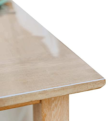 Profolio | Originale Tischfolie transparent mit abgeschrägten Kanten | Hochglanz Tischdecke Tischschutz für Ihren Tisch | Made in Germany | Größe wählbar | 180 x 70 cm