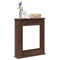 Homgoday Kaminumrandung Kaminverkleidung Kaminkonsole Deko Kaminrahmen Kamingehäuse Dekokamin Wohndekoration Kaminsims Dekokamin für Wohnzimmer Braun Eichen-Optik 75x20x87,5 cm Holzwerkstoff