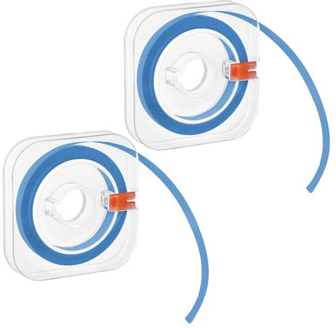 2 Rollen Zahn Schleifpapier,Zahnschleifpapier für Zwischenräume,30um Zahn Polierstreifen,Tragbare Dental Schleifstreifen Ultra-Fine,Entfernung von Zahnverfärbungen (6m x 4mm, Blau)