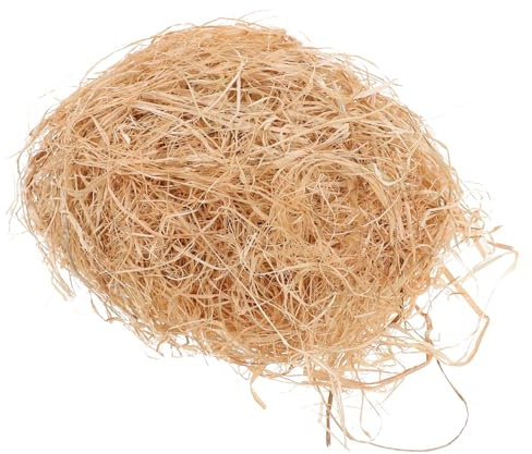 Ciieeo 1 Panier De Décoration D'Oeufs Simulé Remplissage De Paille Panier À Papier De Pâques Lapin De Pâques Décorations De Pâques Mangeoire À Oiseaux Transparente pour Fenêtre Nid