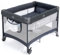 Dripex Kinderreisebett 125 × 65 cm ab Geburt bis 15 kg, Anhebbare Baby Bett, Reisebett Kinder, Kinderbett, Reisebett, Reisebett Baby mit Matratze, Laufstall, Laufgitter, Kinder laufstall, Dunkelgrau