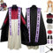 bbganlian Anime Charakter Douma Cosplay Kostüm Outfit Demon Slayer Uniform Komplettes Set Halloween Party Karneval Dress Up Anzug mit Kopfschmuck Perücke Hut für Männer (XL)