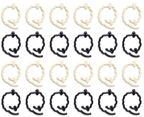 24 Stück Obst-Form-Nähmarkierer zum Häkeln, Stricken, breite Öffnung, Häkeln, Verriegelungsmarker, Ringe zum Weben