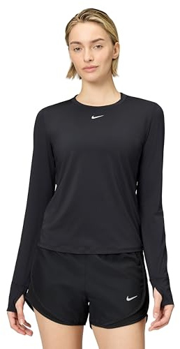 Nike Damen One Classic Dri-fit Longsleeve-Oberteil Für Long-Sleeved T-Shirt, Black/White, M EU
