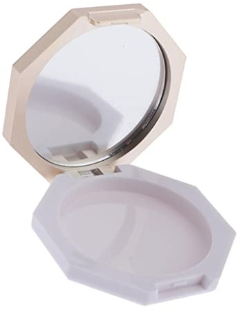 Leere Puderdose aus Kunststoff, für Gesichtspuder, Make-up, Rouge, Kosmetik