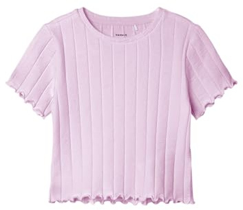 Name IT Mädchen Nkfnoralina Ss Crop Top Noos, Pirouette, 158/164 cm