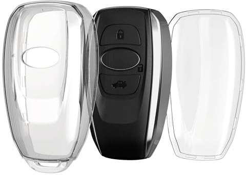 kwmobile Schlüsselhülle für Subaru Forester Impreza Cross BRZ Legacy B4 XV Hülle - Autoschlüssel Schlüssel Hülle aus TPU Silikon - Schlüsselschutz Gehäuse in Transparent