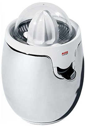 Alessi SG63 W/UK Presse-Agrumes Électrique Acier Inoxydable Blanc 22,00 x 22,00 x 28,00 cm