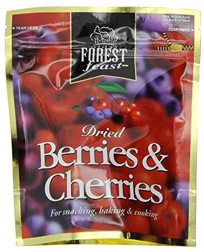 Forest Feast Premium Fruit Doypacks Berries and Cherries 170 g (Pack of 4)