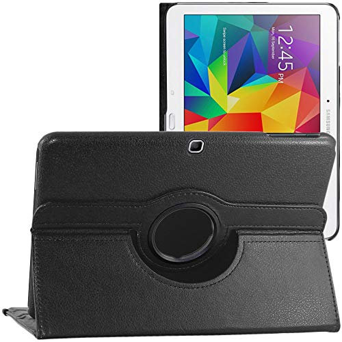 ebestStar - Funda para Samsung Galaxy Tab 4 10.1 SM-T530, T533 T531 T535, Carcasa Capa Giratoria, 360 Protectora, Cuero PU Soporte, Negro
