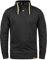 !Solid SDTripTroyer Herren Sweatshirt Troyer Pullover mit Stehkragen Knopfverschluss Reißverschluss Kordelzug Rippbündchen Baumwollmischung Regular fit, Größe:S, Farbe:Dark Grey Melange (8288)