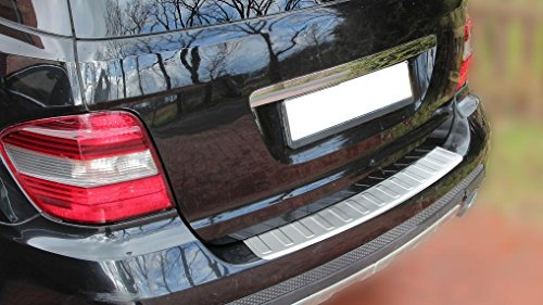Recambo | Protector de Parachoques trasero | Compatible con Mercedes Clase ML W164 | 2005-2011 | Acero Inoxidable Mate | Protección borde de carga