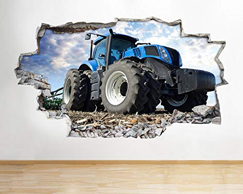Traktor Bauernhof Jungen Schlafzimmer Tiere Land zerschlagen Wandtattoo 3D Kunst Aufkleber Kinder Schlafzimmer Baby Kinderzimmer Poster Wohnzimmer Jungen M?dchen Wandbild