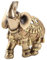 Walfront Lucky Feng Shui Golden Elefant Statue Skulptur Reichtum Figur Home Decoration (Golden Large)