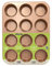 casaWare Ceramic Coated NonStick 12 Cup Muffin Pan (Granite) (Rose Gold Granite)