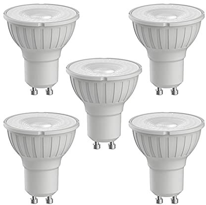 Pack of 5 x Megaman 140506 Dimmable LED GU10 Bulbs 5.5 Watt 36 Degree 4000K Cool White