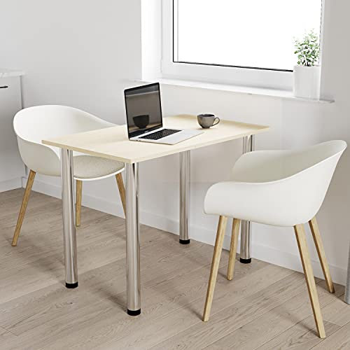 mikon 120x60 | Esszimmertisch - Esstisch - Tisch mit Chrombeinen - Küchentisch - Bürotisch | AHORN