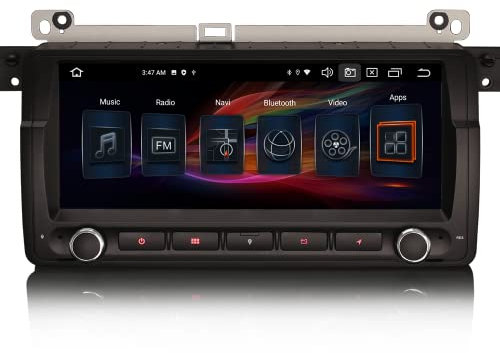 Erisin 8.8 4GB RAM 64GB ROM Android 11 Radio Coche Bluetooth GPS Navi para BMW Serie 3 E46 M3 Rover 75 MG ZT Wireless Carplay Android Auto DSP Dab+ OBD2 Control del Volante DVR TDT TPMS Canbus USB