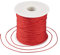 Cheriswelry Cordon en nylon tressé pour perles et nœuds chinois - Rouge soyeux - 100 m