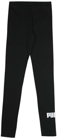 PUMA Mädchen Ess+ Logo Leggings G strumpfhose, Schwarz (Schwarz), 128 EU