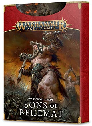 Games Workshop - Warhammer - Age of Sigmar - Warscroll Cards: Sons Of Behemat (2022 Edition) (English)