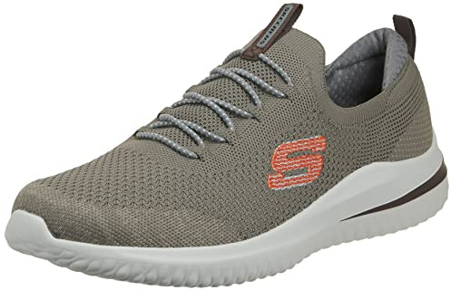 Skechers Herren DELSON 3.0 M Sneaker, Taupe, 43 EU