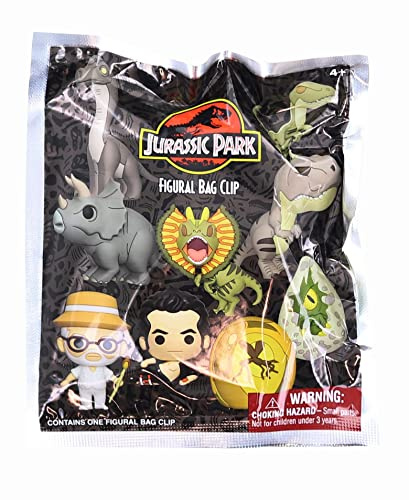 Monogram International Jurassic Park 3D Foam Bag Clip | One Random