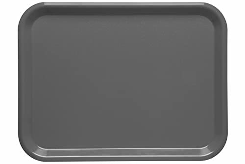 Roltex Serving Tray 36.5×28.5cm ABS Chip & Scratch Resistant (Dark Grey)