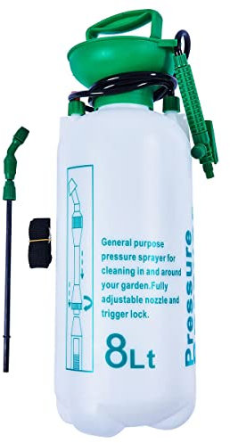 3L/5L/8L/12L/20L Garden Pressure Sprayer Pump Action Sprayer Water Pump Sprayer, Weed Killer - Ideal with Pesticides, Insecticides and Fungicides (8 Litre Pressure Sprayer)