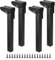 SUMNACON Lot de 4 pieds de table pliants en fer de 25 cm - Haute résistance - Pieds de table pliables - Pieds de table pour ordinateur portable - Pieds de rechange pour lit, armoire, armoire - Noir