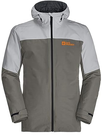 Jack Wolfskin Glaabach 3in1 JKT M Coat Herren (1 Stück), Moonwalk, Large