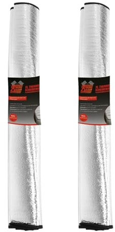 2er Set Scheibenabdeckung Sonnenschutz Winterschutz 210x97 cm Scheiben Abdeckung für SUVs & Vans Windschutzscheibe Frontscheibenabdeckung