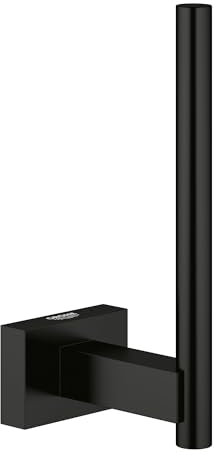 GROHE 406232431 Essentials Cube Toilettenpapierhalter, mattschwarz