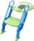 Karan King® Kleinkind-Toiletten-Trainingsset, Kinder-Toilettenleitersitz, flexible Länge, Tritthocker für Jungen und Mädchen, Badezimmer-Hilfe, Kleinkind-Trainingssitze, tragbares Design (grün)