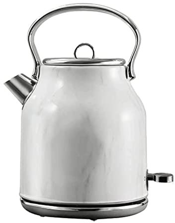 Bollitori elettrici Bollitore elettrico ricaricabile Base girevole rimovibile Bollitore per acqua calda Bollitore per acqua calda tradizionale vintage 1,7 l / 59,8 once Facile da usare