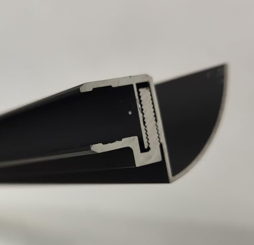Glaszentrum Hagen - Typ-RR 150-250cm Regenrinne Ablaufrinne für Glasvordächer Schwarz oder Silber (250 cm Eloxiert Schwarz)