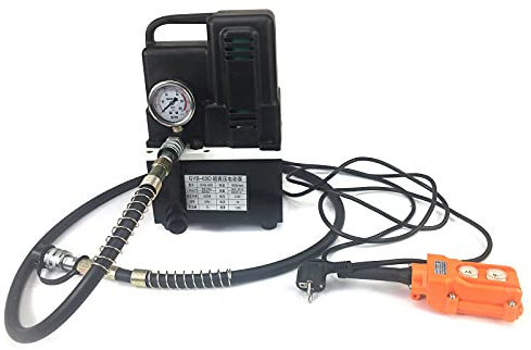 CCAUUB Pompe électrique hydraulique 1,2 kW 220 V Haute pression Pompe hydraulique électrique Valve à action simple Télécommande filaire électromagnétique Pompe électrique