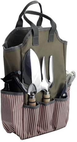 Sac à outils de jardin – Sac de rangement portable multifonctionnel | Support de kit d'outils de jardinage en tissu Oxford | Sac de rangement fourre-tout de jardin avec plusieurs poches | Sac