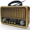 Altoparlanti Bluetooth Retrò con Radio AM/SW/FM, Portatile Ricaricabile con Tecnologia BT5.0, TWS, USB e Slot TF - Ideale per Cucina, Ufficio e Esterno