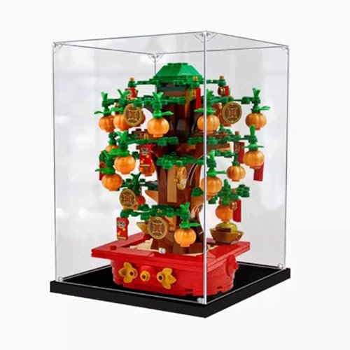 Clear Acrylic Display Box, Compatible with Lego 40648 Money Tree Model, Dustproof Display Gifts, Protect Decorations, Collectibles, Storage Organizer (Box Only) (3mm)