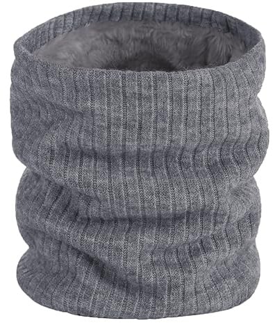 ehsbuy Schlauchschal Herren Damen Winter Ski Winddicht Warm Fleece Loop Schal Halswärmer Halstuch Snood Maske für Skifahren Motorrad Laufen Fahrrad