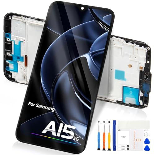 Écran LCD pour Samsung Galaxy A15 5G - pour Galaxy A15 4G / 5G LCD Display Digitizer Écran LCD SM-A156 SM-A156B SM-A156P SM-A156U Écran Tactile Replacement Panneau Full Assemblée avec Cadre
