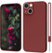 ORDA for iPhone 13 Case Silicone Ultra Slim Soft Gel Rubber Cover for iPhone 13 Phone Case Thin Anti-Scratch Microfiber Lining Compatible for iPhone 13 6.1 inch Wine Red