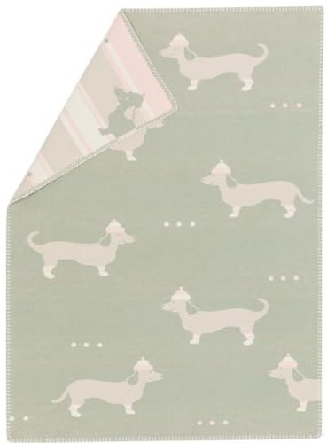David Fussenegger Babydecke Lena 'Dackel' 75 x 100 cm Hellgrün