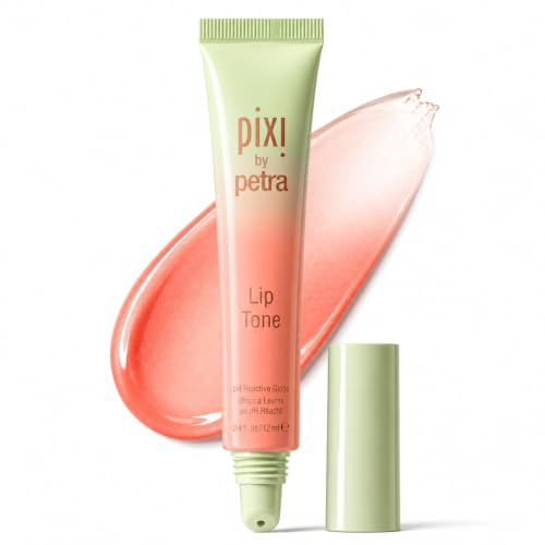 Pixi Beauty LipTone | Farbton: Peachyness | pH-reaktiver Lipgloss | Spiegelnder Glanz & Individueller Farbton | 0,4 fl oz/12 ml